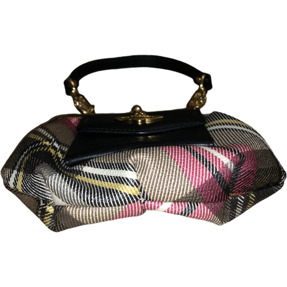 RARE Vivienne Westwood Vintage Mini Black/Red Plaid Clutch/Handbag - Picture 5 of 16